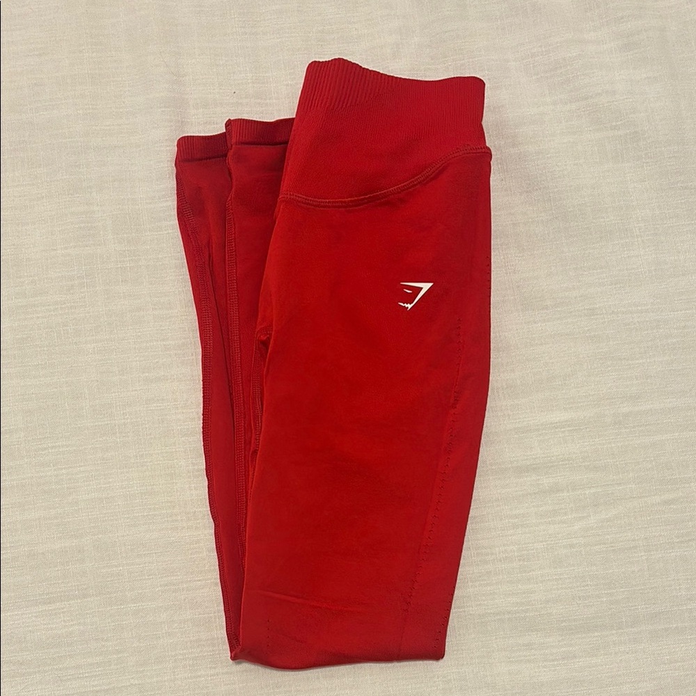 Red Gymshark Leggings